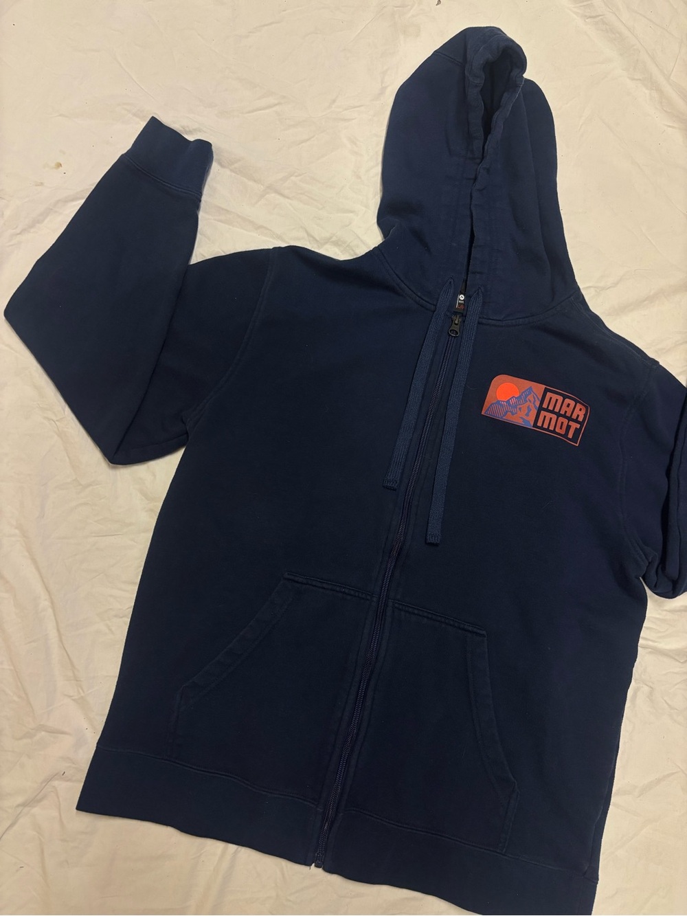 Marmot Navy Full-Zip Hoodie | Women’s Large